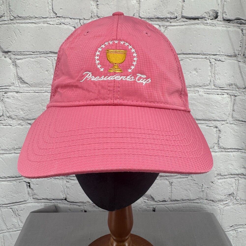 President's Cup Hat Kate Lord Ladies Cap Pink UPF 50+ Golf Quail Hollow